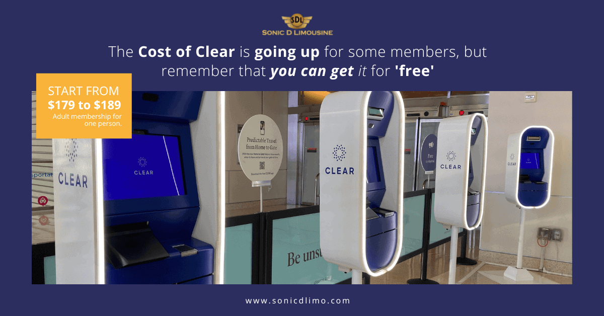 The cost of clear going members, but remember you get pet free.